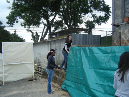 Montagem do "camarim"